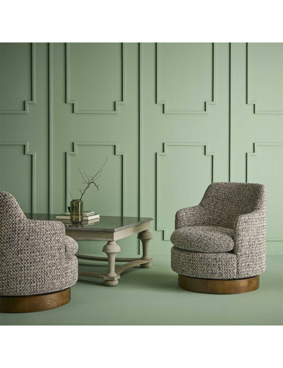 Fauteuil pivotant Sinclair tweed 75cm