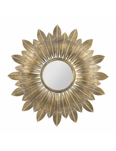 Miroir Belisama fer doré 32x32x2cm