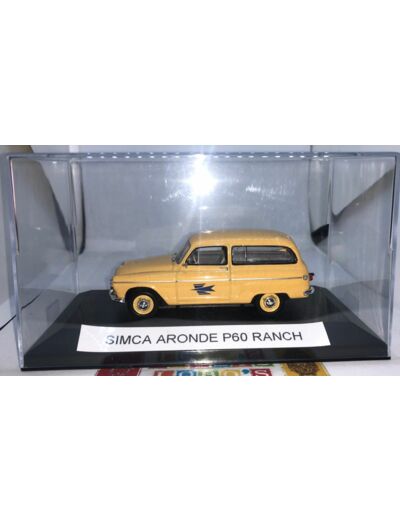 SIMCA ARONDE P60 RANCH LA POSTE 1/43 BOITE