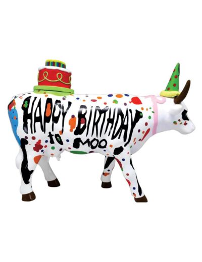 COWPARADE vache HAPPY BIRTHDAY - Série Large