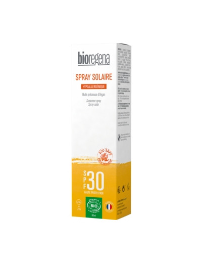 Spray solaire hypoallergénique SPF 30 Peaux claires et légèrement hâlées 90ml