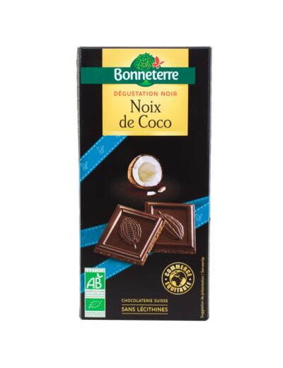 Chocolat Noir Noix de Coco Bio 90g