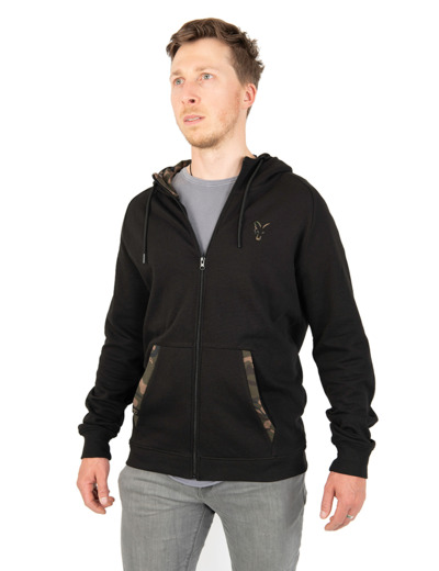 zip print hoody camo fox