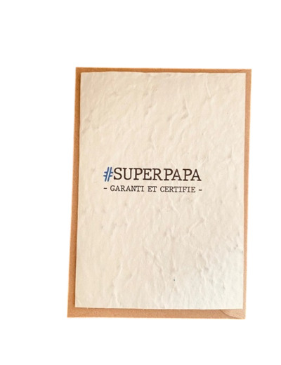 Carte à planter "Super papa"