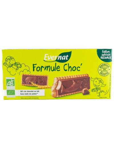 Biscuits au Chocolat au Lait Formule Choc' Bio 125g