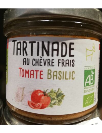 Tartinade chèvre tomates basilic