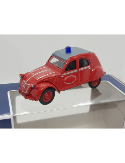 CITROEN 2CV POMPIER NOREV 1/54 BOITE D'ORIGINE NEUF