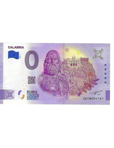 ITALIE 2021-3 CALABRIA VERSION ANNIVERSAIRE BILLET SOUVENIR 0 EURO