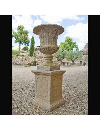 Vase jardin Médicis pierre reconstituée 75cm