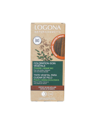 Coloration soin végétale Brun ambré 100g