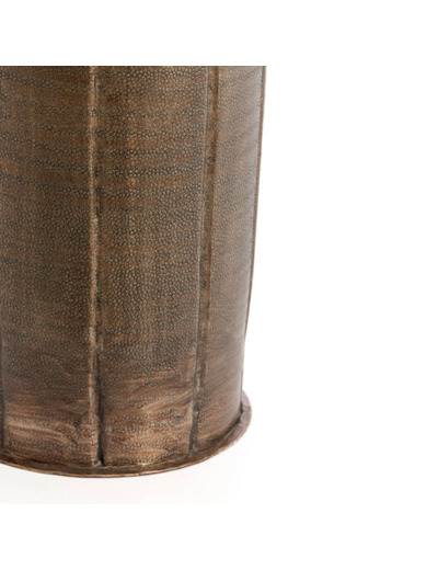 Vase soliflore en métal marron 107x24x24cm