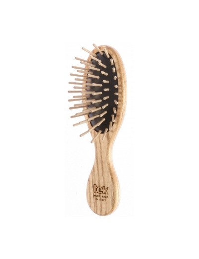 Mini Brosse ovale en Frêne naturel