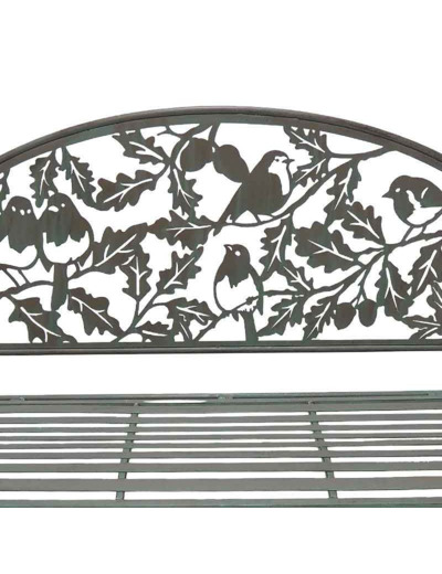 Banc de jardin fleuri 105x45x102