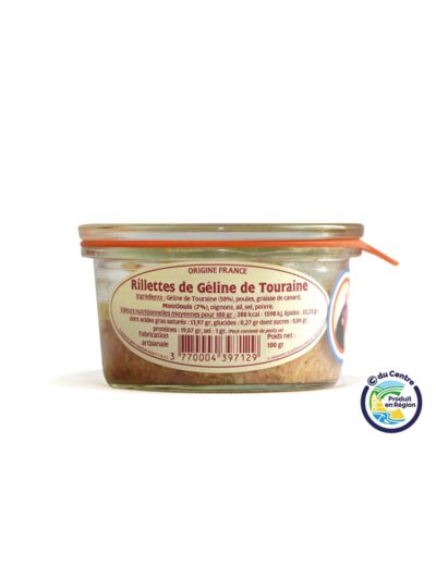 Rillettes de Géline de Touraine 100 g