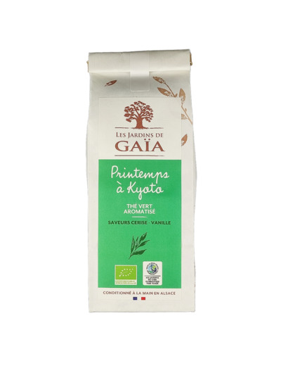 Thé Vert Aromatisé Pêche Melba 100g Bio