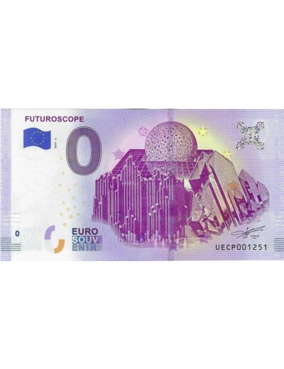 86 JAUNAY CLAN 2019-3 FUTUROSCOPE BILLET SOUVENIR 0 EURO NEUF