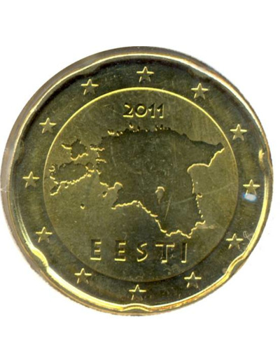 ESTONIE 20 CENTIMES 2011 SUP