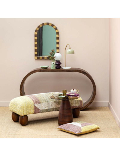 Console Looping en Bois de Manguier 151x83x30cm