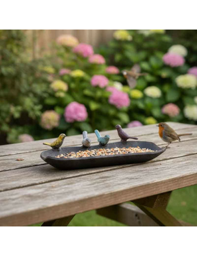 Mangeoire Arc en ciel gourmand 25x11x6cm