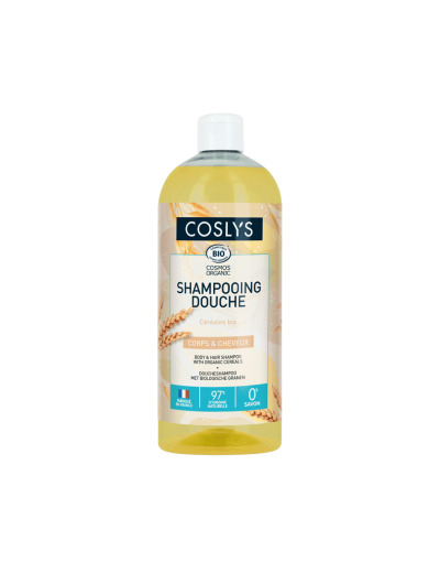 Shampoing douche sans savon aux céréales bio corps et cheveux 1L