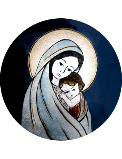 Vierge de Confiance D15,7cm - EMAUX DU LIBAN