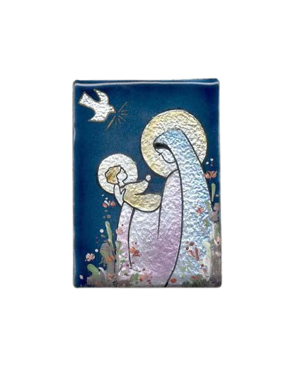 VIERGE de la PRESENTATION 9,6x6,8cm - EMAUX DU LIBAN