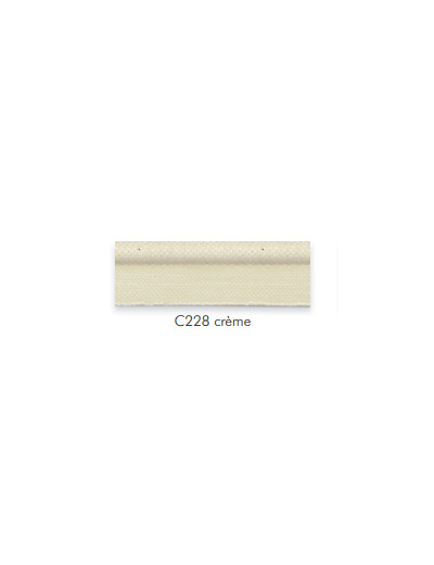 42028 Simple passepoil crème C228 11mm le mètre