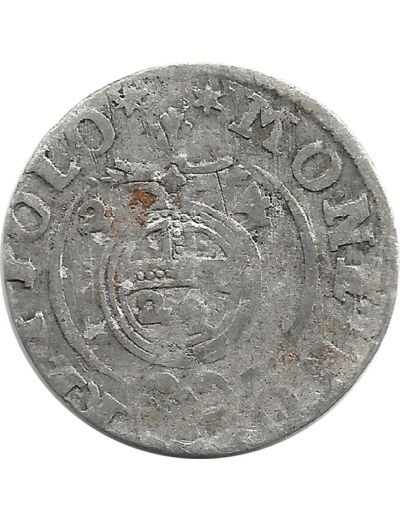 POLOGNE - SIGISMUND III 3 POLKER argent 1624 0gr90 TB