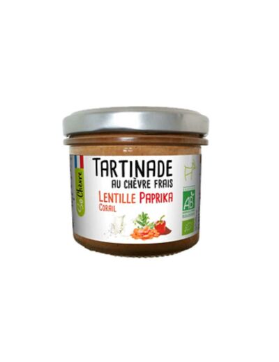 Tartinade au chèvre frais Lentille corail paprika So Chèvre Bio