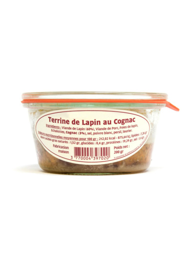 Terrine de Lapin au Cognac 200 g