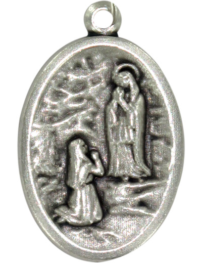 Médaille Allongée Bernadette/APPARITION LOURDES