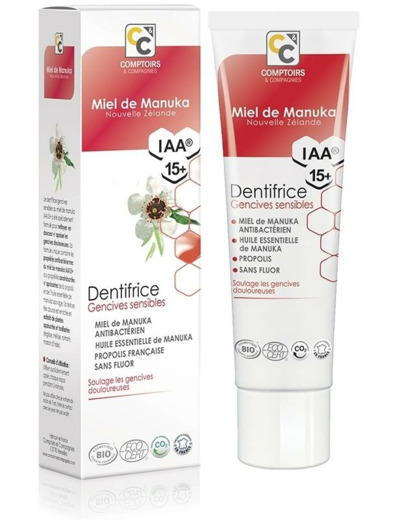 Dentifrice au Miel de Manuka Gencives Sensibles -75ml- Comptoirs et compagnies