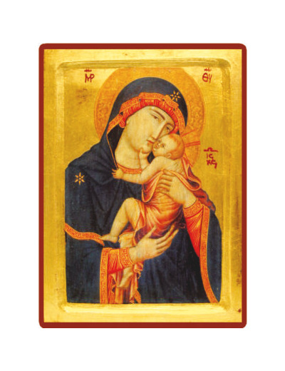 Icône dorée incurvée 14*18cm - VIERGE de CAMBRAI