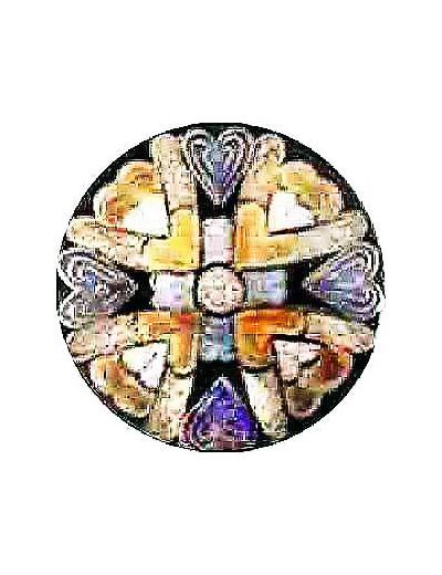 Croix de Le Corbusier D8,3cm - EMAUX DU LIBAN