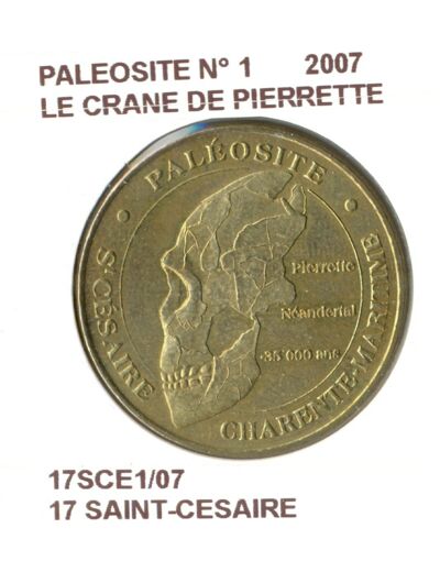 17 SAINTE CESAIRE PALEOSITE N1 LE CRANE DE PIERRETTE 2007 SUP-