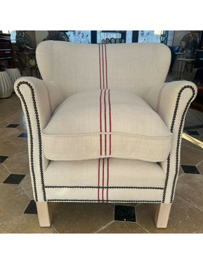 Fauteuil vieux sac à farine Turner 70x73x68cm