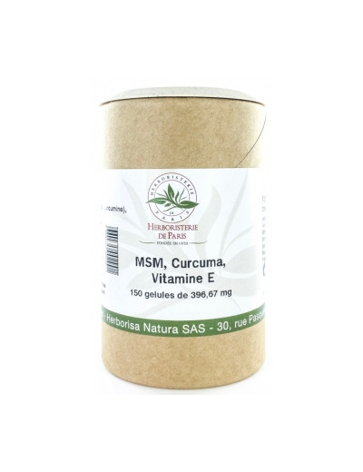 M.S.M Curcuma Vitamine E 150 gélules