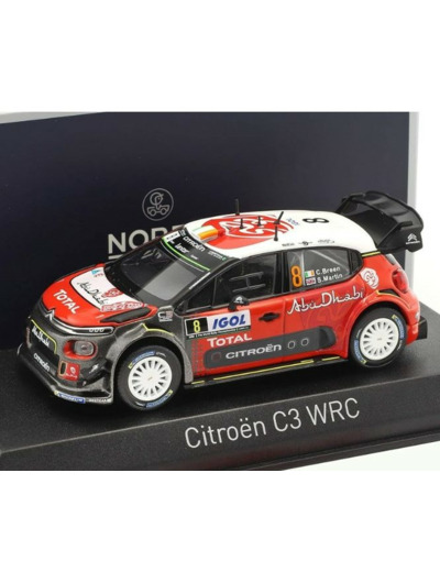 Norev 1/43 - Miniature Citroen C3 Wrc Rallye De Pologne 2017 1/43