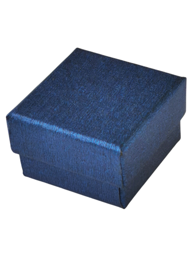 Boîte à bijoux cartonnée 5X5X Hauteur fermée 3cm