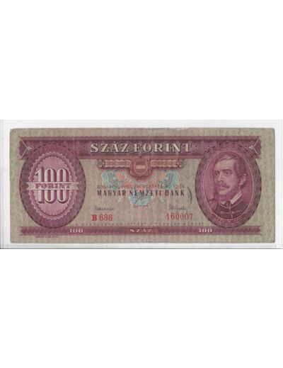 HONGRIE 100 FORINT 12 10 1962 TB+