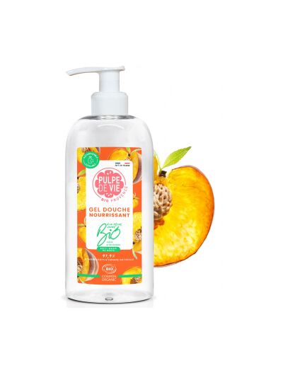 Gel douche nourrissant à la pêche jaune 400ml