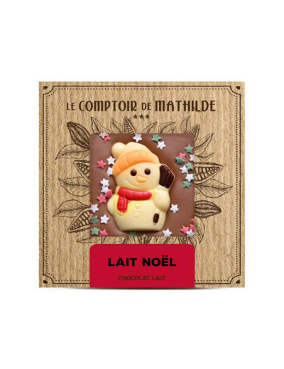 Tablette Chocolat Lait Noël 80G