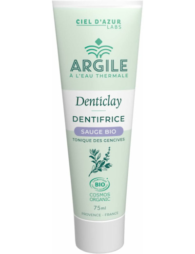 Dentifrice sauge eau thermale 75ml Denticlay