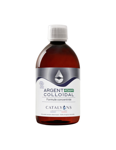 Argent colloïdal 40 PPM 500ml