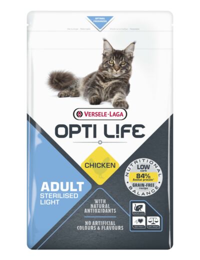 Opti Life pour Chat Stérilisé / Light - 7.5Kg
