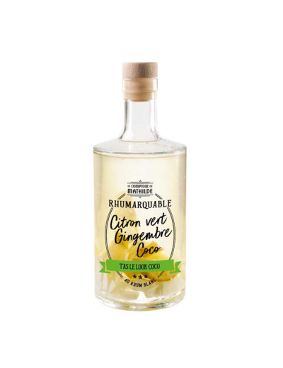 Rhumarquable Citron Vert Gingembre Coco Au Rhum Blanc 30% Vol. 70cl