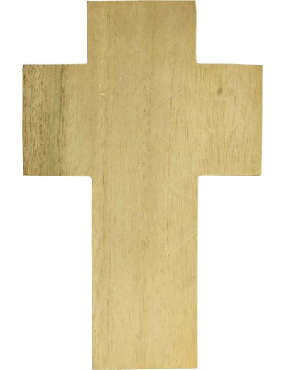 Croix bois naturel 12cm