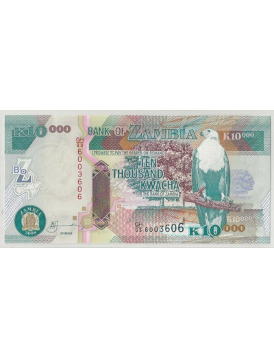 ZAMBIE 10000 KWACHA 2008 NEUF