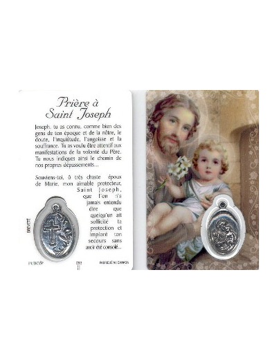 Carte-prière avec insertion ST JOSEPH
