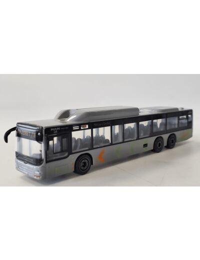 BUS MAN LION CITY GRIS LIGNE 3 MAJORETTE 1/100 SANS BOITE